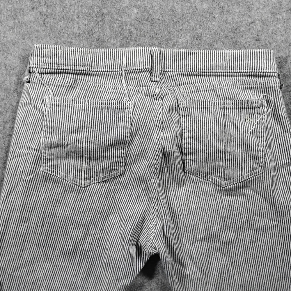 Rag & Bone Stripe Skinny Jeans Women's 29 Dobby Stretch Net-A-Porter Distressed